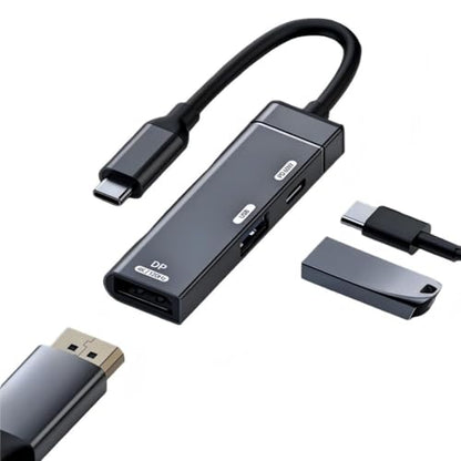 chenyang USB C Hub,3 in 1 USB C to Displayport 4K@120hz/USB 3.0 10Gbps/USB C PD 60W Charging Multi-Port Adapter - style: Displayport PD 60W