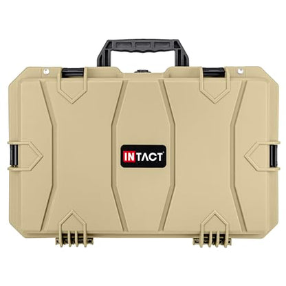 Eylar 21.6" Intact Series Carry-On Hard Camera Case, Lightweight and Durable Stacker Design with Foam (Tan) - color: Tan
