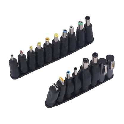 Jeffergarden Universal Adapter, Storage Box, 58PCS Set Laptop Power Charger Adapter, Multifunctional DC Plug with Power Cord Banana Tip for Universal Supply Charger and AC