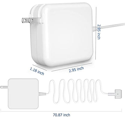 Mac Book Air Charger, Replacement AC 45W T-tip Power Adapter Laptop Charger for Mac Book Air 11-inch and 13-inch After Mid 2012(Applicable to 2012-2017 Not for After 2018)