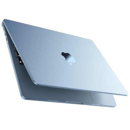 MOSISO Compatible with MacBook Air 15 inch Case M5 M4 M3 M2, Sky Blue Clear | Ultra Thin Hard Case,Precision Color & Anti-Fingerprint -Compatible with MacBook Air 15.3 inch A3241 A3114 A2941 2026-2023 - color: Sky Blue Clear