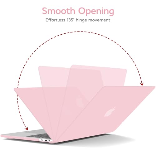 Anban for MacBook Pro 13 inch Case 2025 2024 2023 2022-2016 M2 M1,Baby Pink | Model A2338 A2251 A2289 A2159 A1989 A1708 A1706, Matte Plastic Laptop Hard Shell Case with Keyboard Cover & Screen Protector - color: Baby Pink