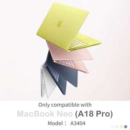 Feams for MacBook Neo 13 Inch Case 2026 A3404, Stylish Protective Clear Case Hard Shell Transparent Cover for MacBook Neo 13 Inch 2026 (A18 Pro Chip) with Keyboard Cover, Simple Flower - color: Simple Flower