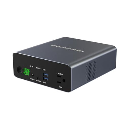 GINCHITONG 40000mAh Portable Power Bank 100W USB-C Fast Charging for Laptop | fast charging power bank, built-in AC outlet, large capacity, power bank for MacBook,drone, iPhone,Tablet,battery pack