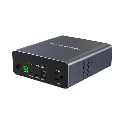 GINCHITONG 40000mAh Portable Power Bank 100W USB-C Fast Charging for Laptop | fast charging power bank, built-in AC outlet, large capacity, power bank for MacBook,drone, iPhone,Tablet,battery pack