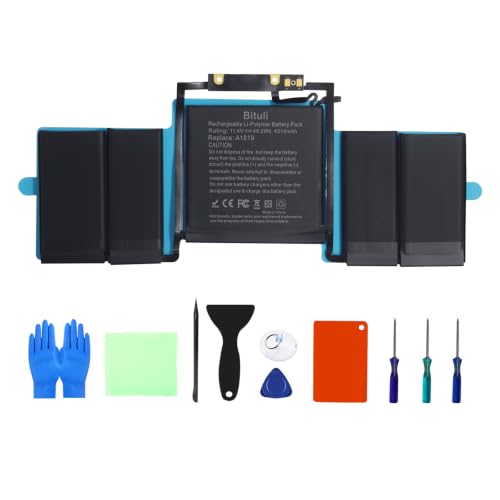 A1706 A1819 Battery Replacement Laptop Battery Compatible with Mac Book Pro 13 inch [Late 2016 Year, Mid 2017 Year], EMC 3071 3163 [11.41V/4320mAh] - color: A1819