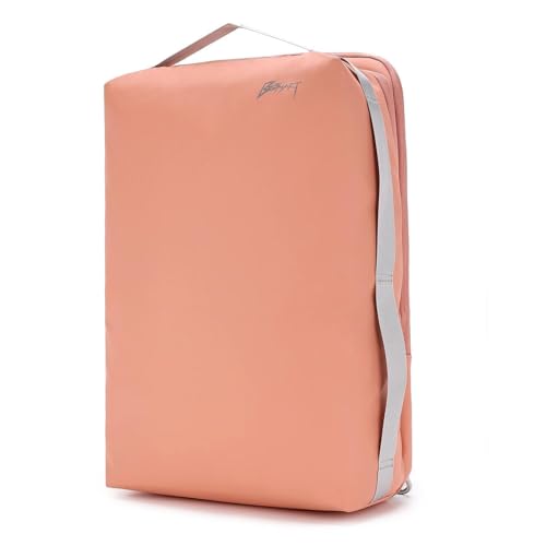 BESMART Waterproof Laptop Backpack 17.3 Inch Shockproof Computer Bag for Men & Women, Lightweight Casual Daypack (PINK) - color: Pink