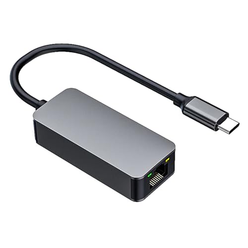 Type-C to RJ45 2.5G Ethernet Adapter, 2500Mbps USB-C Gigabit Wired LAN Network Converter for MacBook, Laptop, iPad, Windows - color: Type C to 2.5 RJ45