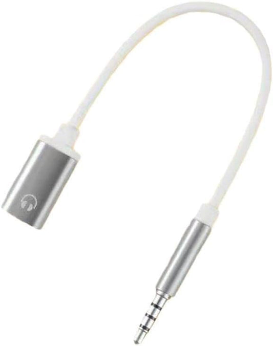 1Pc Male to TypeC Female Audio Cable Cord 3.5mm Analog Cable Type-C Converter Earphone Adapter Compatible with MP3 Players, CD Players, Tablets Laptops Smartphone Cables and Adapters（Silver 3.5mm）