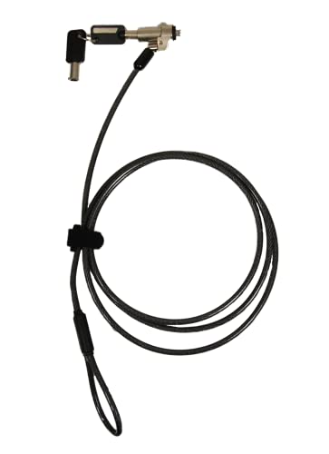 Port Designs Security Cable Keyed Noble Wedge Slot Lock Laptops/Desktops/Monitors Projectors, Black - style: Keyed Noble Wedge Slot