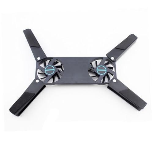 KALLORY 2PCS Laptop Cooling Pad with Dual Fans USB Powered Ventilated Support Stand Slip Mat Low Noise Design for Travel and Business Use