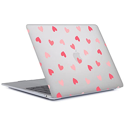 Protective Case Compatible with MacBook Pro 13 inch with CD-ROM Model: A1278(Old Version 2012/2011/2010/2009/2008), Plastic Hard Shell Case Cover & Keyboard Cover Skin - Heart - color: Heart, size: A1278(Pro 13 w/CD-ROM 2008-2012)