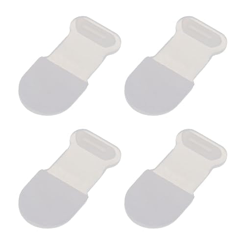 MECCANIXITY 4pcs Anti-Lost Anti Dust Plug, Micro USB Port Dust Covers Caps Silicone for Phone, Clear - color: Clear