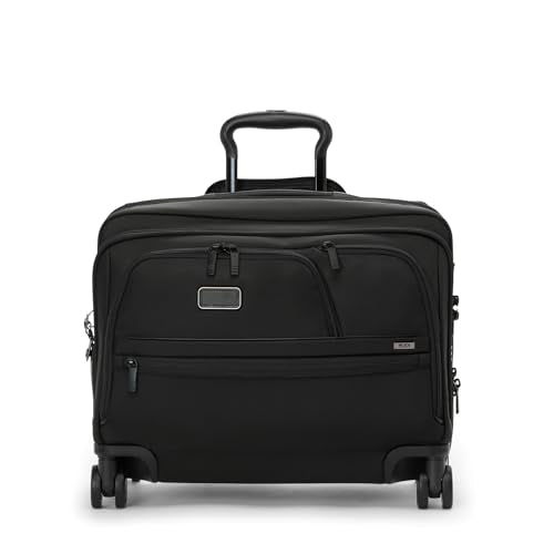 TUMI - Alpha Deluxe Expandable 4-Wheeled Laptop Briefcase - 15 Inch Computer Bag for Men and Women - color: Black