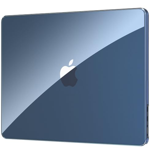 EooCoo Compatible with MacBook Air 13 inch Case M5 2026-2022 M4 M3 M2 A3449 A3240 A3113 A2681, Fit Like a Glove, Scratch Resistant Protective Hard Shell Cover for Mac Air 13.6", Crystal Midnight - color: Crystal Midnight, size: MacBook Air 13.6 inch