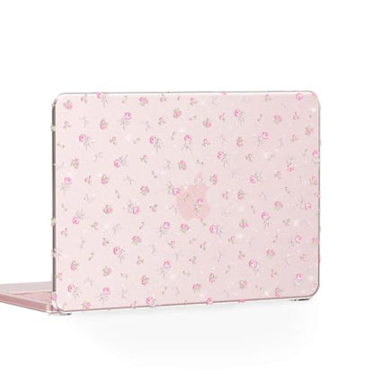Feams for MacBook Neo 13 Inch Case 2026 A3404, Sparkly Glitter Protective Case Hard Shell Transparent Cover for MacBook Neo 13 Inch 2026 (A18 Pro Chip) with Keyboard Cover, Pink Bow Rose - color: Pink Bow Rose