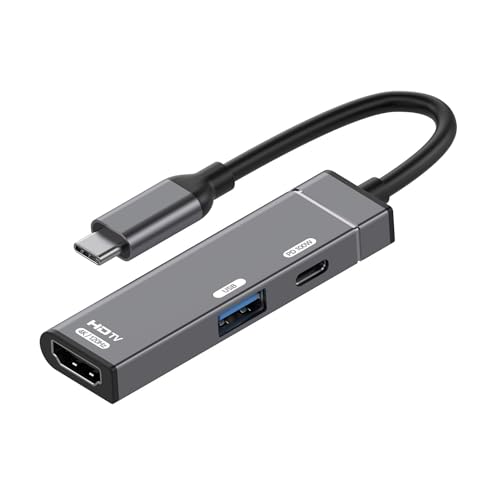 CY Cord USB-C Type-C to HDMI 4K@120hz USB 3.0 OTG Converter HDTV Multiport Adapter with Female PD 100W Power Port - style: HDMI 120hz+OTG+PD