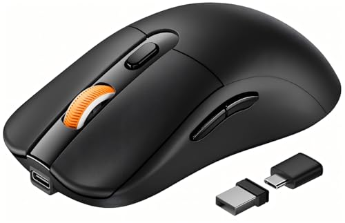 ProtoArc Bluetooth Wireless Mouse for MacBook Pro/Air, USB C Mouse, EM15 Rechargeable Lightweight Portable Mice for Laptop, iPad, Tablet, Chromebook-Black - color: Black