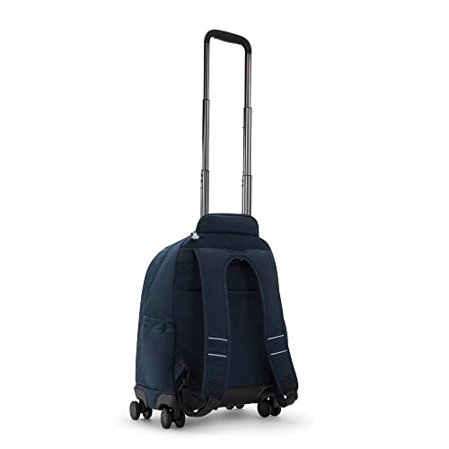 Kipling New Zea 15" Laptop Rolling Backpack - color: True Blue Tonal