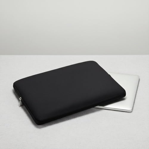 Laptop Sleeve Case 13 Inch - Foam Padded Zipper Bag for Carrying Computer Protection Bag, Slim Portable Design for 13" Ultrabook(Black) - color: Black