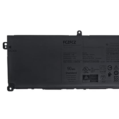 M02R0 Battery 90Wh 7698mAh MO2R0 HP26N 11.4V 6-Cell | Replacement for Dell Alienware X16 / X16 R1 Series