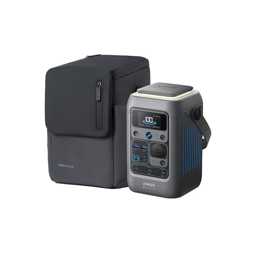 Anker SOLIX C300 DC Power Bank Station and Protective Bag, 288Wh Portable Power Station, LiFePO4 Battery, 300W Solar Generator, for Outdoor, Camping, Traveling, and Emergencies - style: C300 DC + Protective Bag