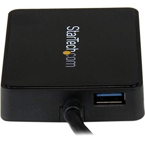 StarTech USB 3.0 Dual Gigabit Ethernet Adapter, w/USB Port (USB32000SPT) | 10/100/1000Mbps, USB Gigabit LAN Network NIC Adapter, With USB Port - color: Black, style: Black