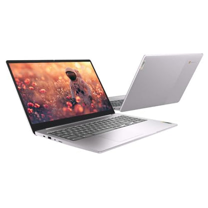 Lenovo 15.6" FHD Chromebook, IdeaPad 3i Laptop, Intel Celeron N4500, 4GB RAM, 128GB Storage(64GB eMMC + 5ave 64GB Flash Memory), Webcam, HDMI, Bluetooth, Chrome OS, Arctic Grey (Renewed) - style: Windows 11 Home
