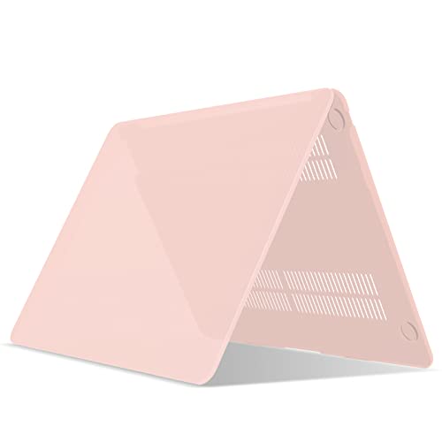 IBENZER Compatible with New MacBook Air 13 inch Case 2022 2021 2020 M1 A2337 A2179 A1932, Plastic Hard Shell Case with Keyboard Cover for Mac Retina Display with Touch ID, Sakura Pink, AT13SKPK+1 - color: Sakura Pink
