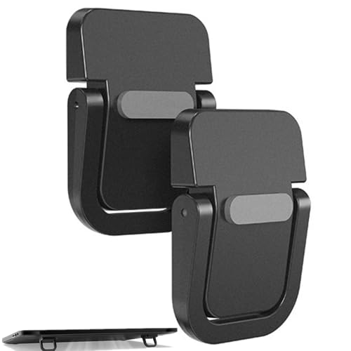 2 Pcs Laptops Stand, Portable Computer Keyboards Stand, Black | Self-Adhesive, Invisible Laptops Feet, Foldable, For 10-15.6" Laptops