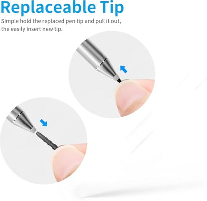 Active Stylus Pen for Dell 2 in 1 Laptop for Latitude 5285 5289 5290 7285 7390 7400, Inspiron 7420 7425, XPS 15 9570, Computer Touchpad Stylus (Check The Compatible List Before Purchase)