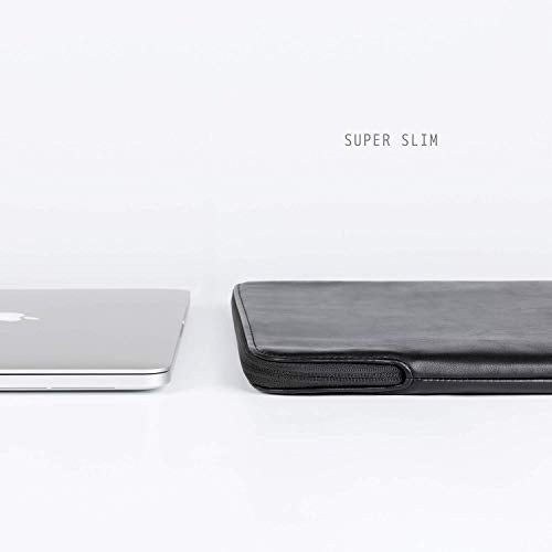 Comfyable Slim Protective Laptop Sleeve Compatible with 13/14 Inch MacBook Air & MacBook Pro M5/M4/M3/M2 Pro/Max 2026, Mac Travel Case, Laptop Pouch, Slim PU Leather Cover, Black - color: Black, size: For 13.3"-14" Mac Pro / Mac Air