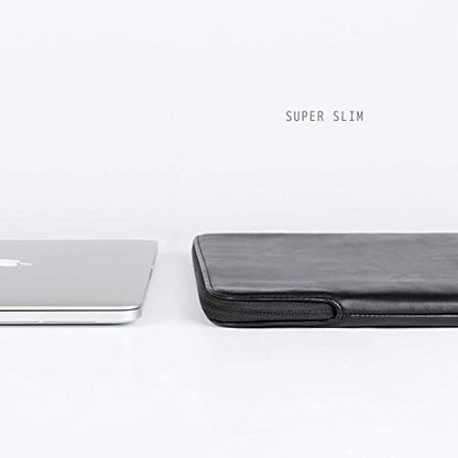 Comfyable Slim Protective Laptop Sleeve Compatible with 13/14 Inch MacBook Air & MacBook Pro M5/M4/M3/M2 Pro/Max 2026, Mac Travel Case, Laptop Pouch, Slim PU Leather Cover, Black - color: Black, size: For 13.3"-14" Mac Pro / Mac Air