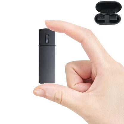 Wireless Mouse Mini Bluetooth 5.1/5.0 & 2.4Ghz Tri Mode Mice,Small Silent Portable Compact Finger Mice, Cute Tiny Travel USB Mouse for MacBook Chromebook PC Laptop Computer Tablet Office School Gift - color: Black