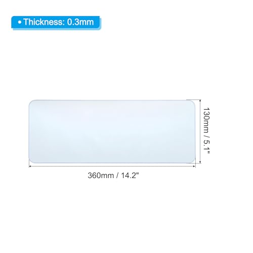 Universal Silicone Keyboard Protector Skin for 15.6"-17.3" Laptop Notebook 14.2 x 5.1 Inch Blue Ultra Thin Keyboard Cover Keyboard Protective Film 2Pcs