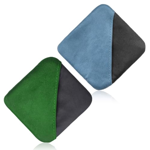 Car Screen Cleaner, Microfiber Dashboard Cleaning Wipes, Vehicle Touch Screen Pad Universal Cleaning Tool for Vehicle Dashboard Display, Car Cleaning Kits (Blue+Gray & Green+Gray) - color: Square, Blue+gray & Green+gray