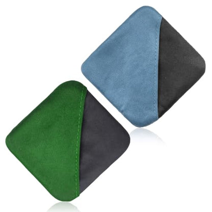 Car Screen Cleaner, Microfiber Dashboard Cleaning Wipes, Vehicle Touch Screen Pad Universal Cleaning Tool for Vehicle Dashboard Display, Car Cleaning Kits (Blue+Gray & Green+Gray) - color: Square, Blue+gray & Green+gray