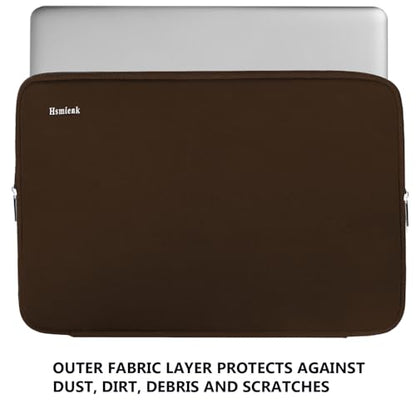 Laptop Sleeve Bag 14 inch, Shockproof Protective Computer Cover Flip Case Briefcase Carrying Bag Compatible with 14" HP, Lenovo, Asus, Acer, Notebook, Chromebook Computer, Brown - color: Brown, size: 14 Inch