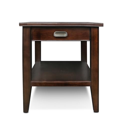 Leick Home Laurent End Table, 24", Chocolate Cherry - color: Chocolate Cherry