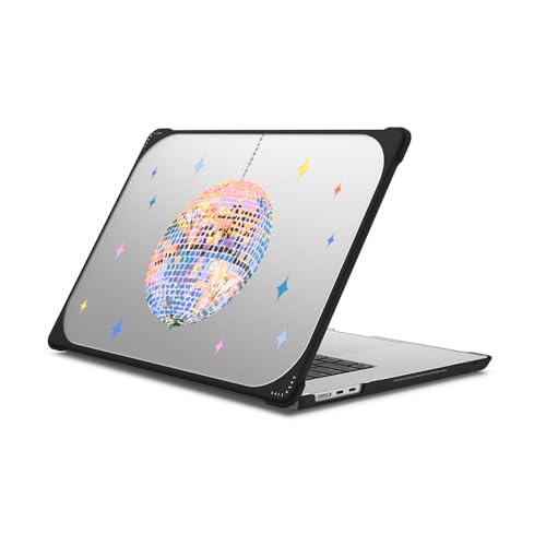 CASETiFY Bounce MacBook Air 15" (M2 - M5) Case [Enhanced Protective Corner Design/Ventilation Cutouts/Anti-Slip Grip] - Disco - Clear Black - color: Disco