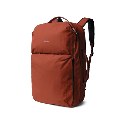 Bellroy Lite Travel Pack 38L (carry-on backpack, large travel backpack for international travelers, with laptop pocket, interior packing cells and tuck-away shoulder straps) - Clay - color: Clay