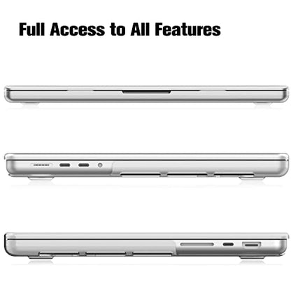 Fintie Hard Shell Case for MacBook Pro 14 Inch, Frost Clear | A3434 A3112 A3185 A3401 A2992 A2918 A2779 A2442 A3426 A3427, 2021-2026, M5/M4/M3/M2/M1 - color: Frost Clear, size: Pro 14 Inch