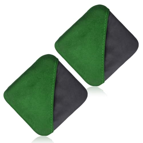2 PCS Car Screen Cleaner, Microfiber Dashboard Cleaning Wipes, Vehicle Touch Screen Pad Universal Cleaning Tool for Vehicle Dashboard Display, Car Cleaning Kits (Green+Gray) - color: Square, Green+gray