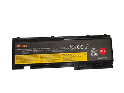 GHU 81+ Battery 0A36309 with Premium Polymer Cell Compatible with Lenovo ThinkPad T420s T430s 0A36287 45N1036 45N1037 45N1038 45N1039 45N1064 45N1065 45N1143-11.1V 44W 6-Cell - style: 44Wh (81+ T420s T430S)