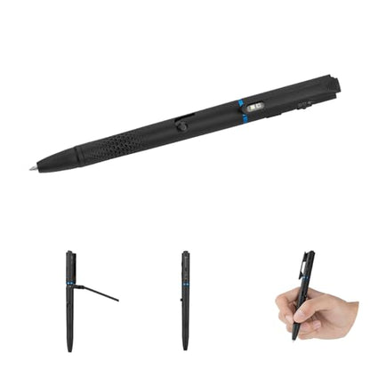 OLIGHT O'Pen 3 EDC Pen Light, 120 Lumens LED Flashlight with Green Beam, 4-in-1 Bolt Action Pen with Nib & Clip Light, USB-C Rechargeable for Writing, Presentation, Inspection and Outdoor (Black) - color: Black