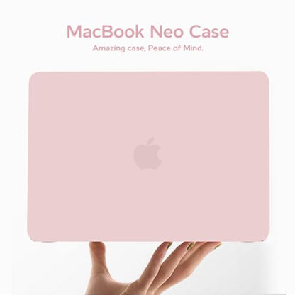B BELK for MacBook Neo Case 13 inch 2026 Release Model A3404 A18 Pro, Blush | Slim Protective Matte Hard Shell for Mac Neo Case with Keyboard Cover &Screen Protector, Precision Fit, Scratch Resistant - color: Blush
