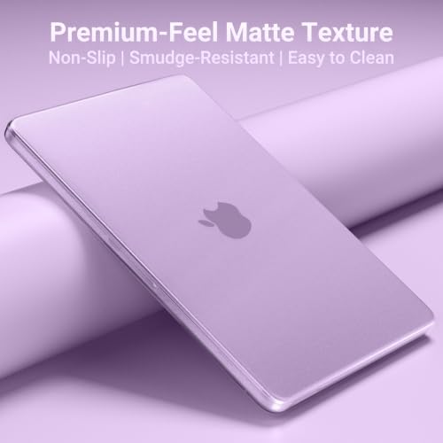 MOSISO Compatible with MacBook Neo Case 13 inch 2026 A3404 A18 Pro Chip | 4 in 1 Kit Ultra-Thin Exact-Fit Scratches&Fingerprints Resistant Protective Hard Shell Matte Case Cover, Purple - color: Purple