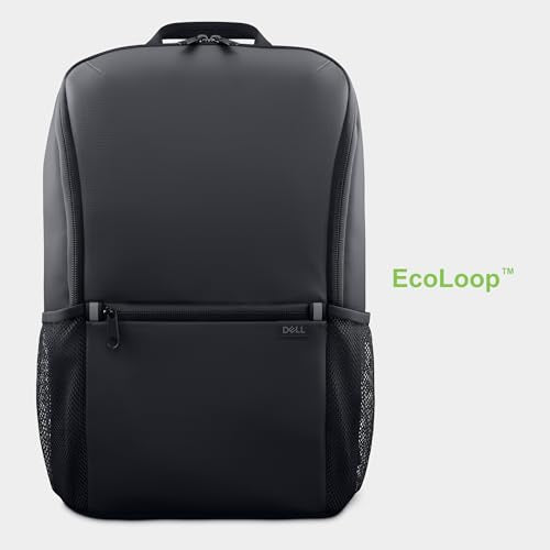 Dell 14-16 EcoLoop Essential Backpack 14-16 - CP3724 - Lightweight, Two Mesh Side Pockets, Built-in Accessories Organizer, Dedicated Padded Laptop Sleeve - Black - color: Black 14-16"