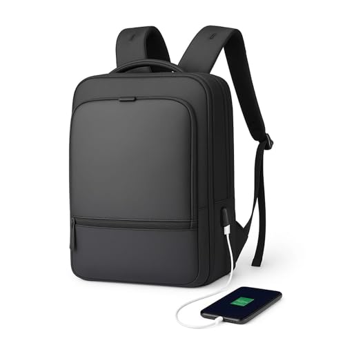 TREKON Business Laptop Backpack, Water-Resistant, USB Charging Port, Multiple Organization Pockets, Fits 15.6" Laptop, College, Travel & Work Bag