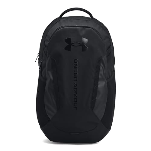 Under Armour Unisex-Adult Hustle 6.0 Backpack, (003) Black/Black/Black, One Size Fits Most - color: (003) Black / Black / Black, size: One Size